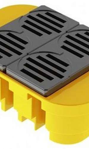 Pallet em polietileno com grade de 1000L Pallet em polietileno com grade de 1000L